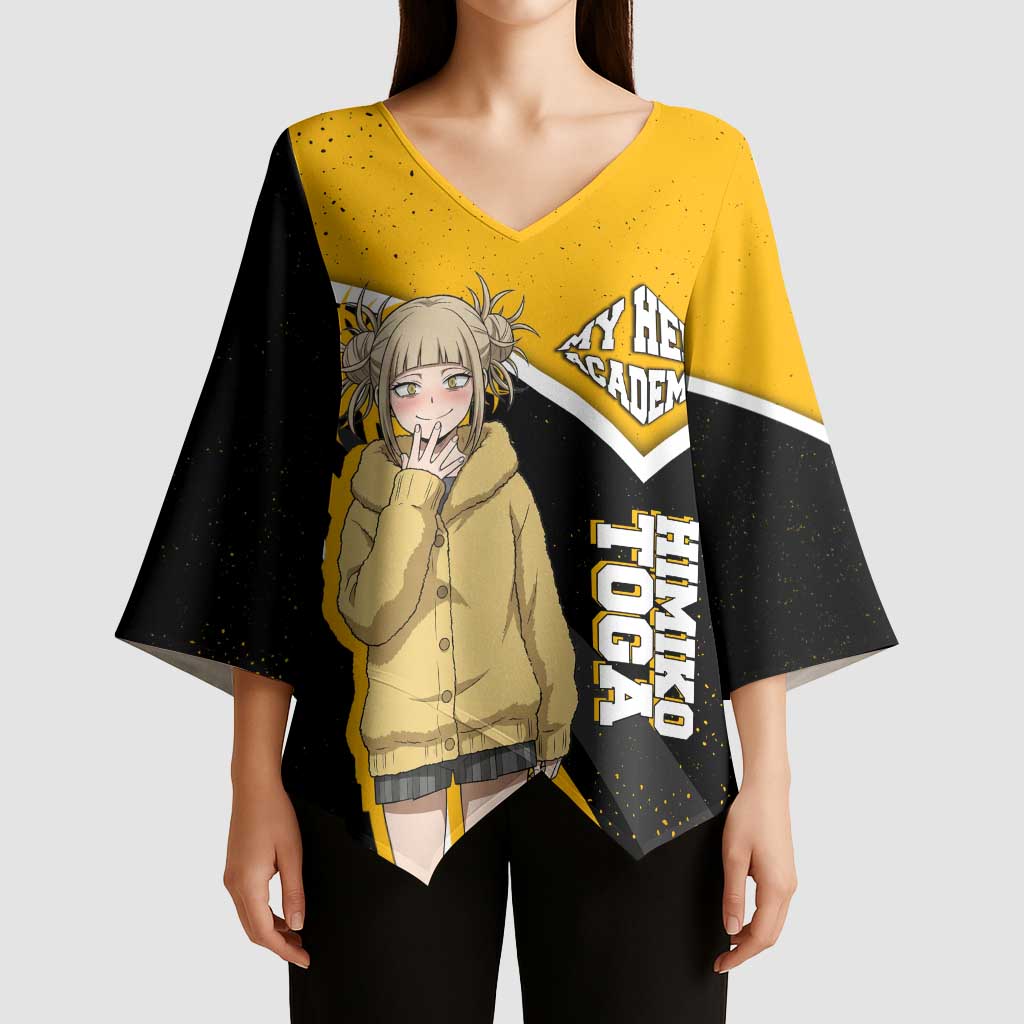 Himiko Toga My Hero Academia Kimono Sleeve Blouse Anime Grunge Splatter Graphic Style