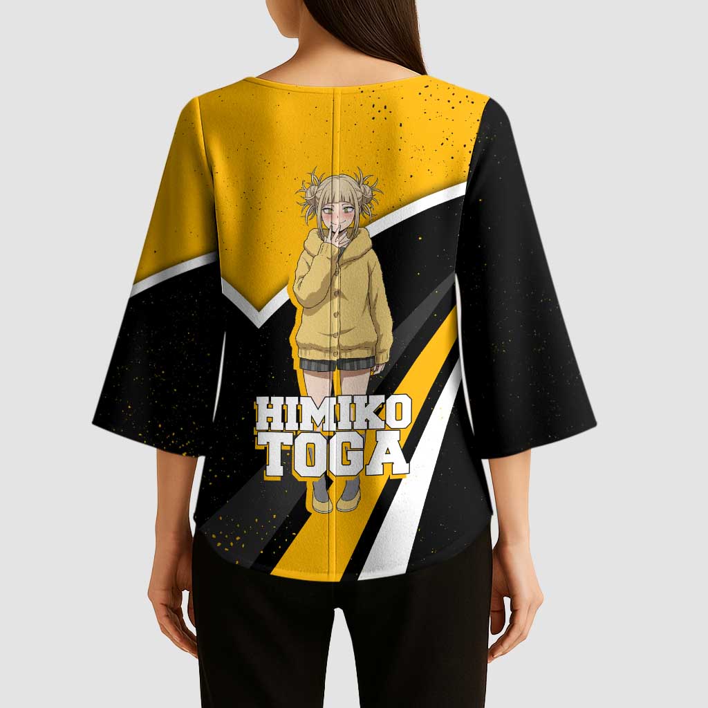 Himiko Toga My Hero Academia Kimono Sleeve Blouse Anime Grunge Splatter Graphic Style
