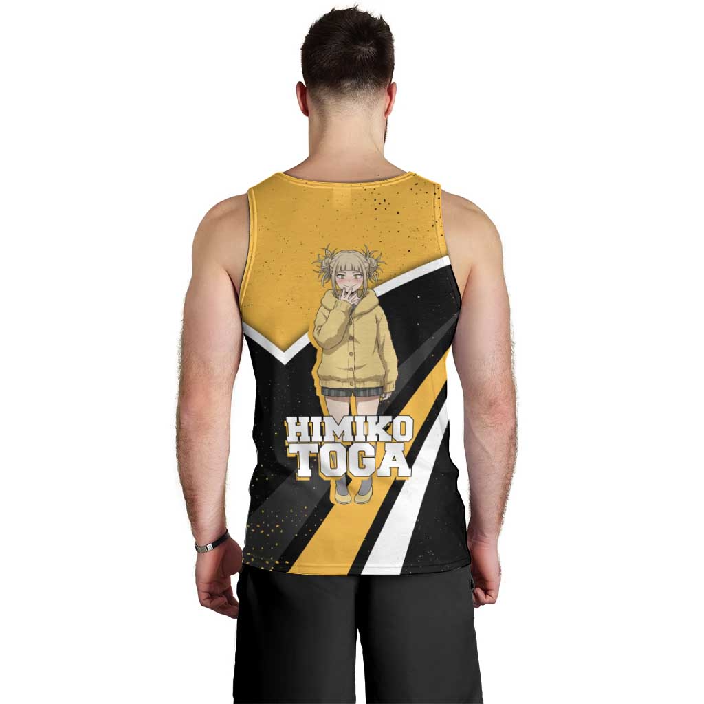 Himiko Toga My Hero Academia Men Tank Top Anime Grunge Splatter Graphic Style
