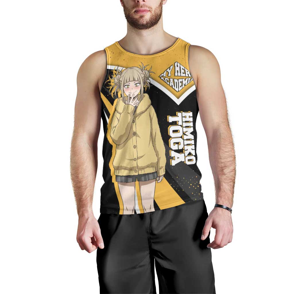 Himiko Toga My Hero Academia Men Tank Top Anime Grunge Splatter Graphic Style