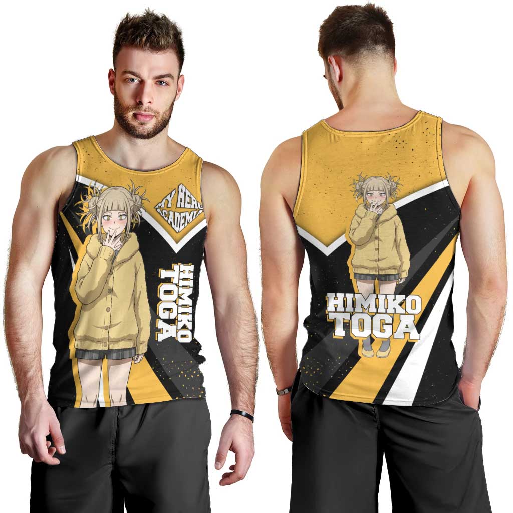 Himiko Toga My Hero Academia Men Tank Top Anime Grunge Splatter Graphic Style