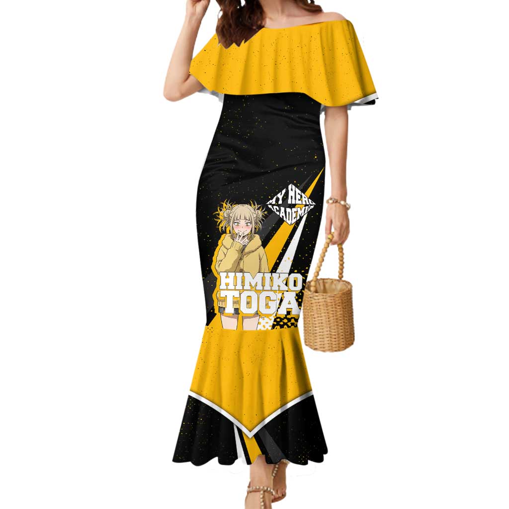 Himiko Toga My Hero Academia Mermaid Dress Anime Grunge Splatter Graphic Style