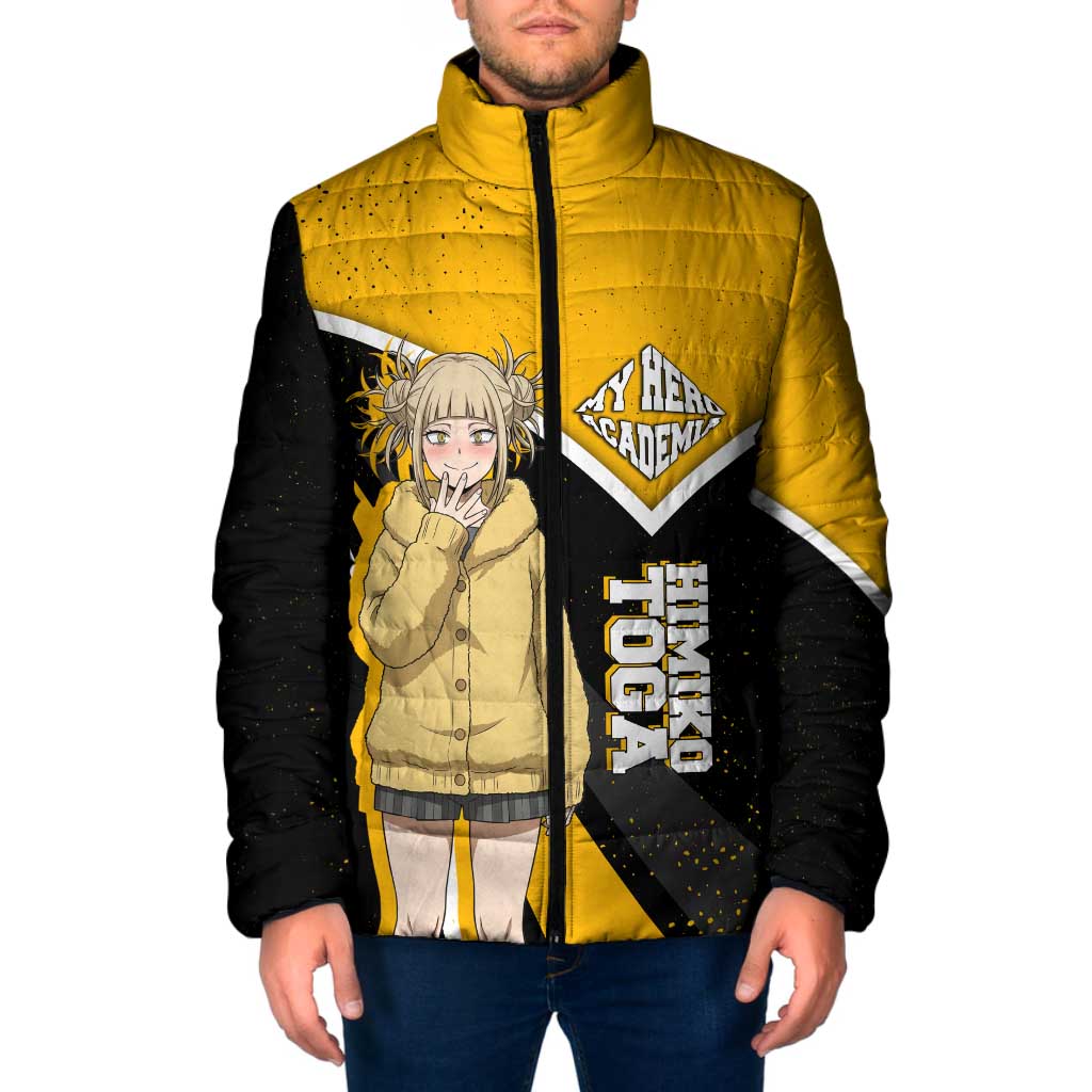 Himiko Toga My Hero Academia Padded Jacket Anime Grunge Splatter Graphic Style