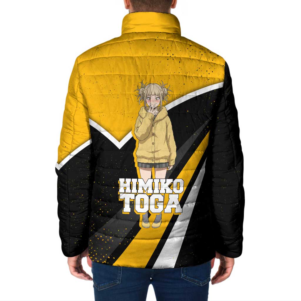 Himiko Toga My Hero Academia Padded Jacket Anime Grunge Splatter Graphic Style