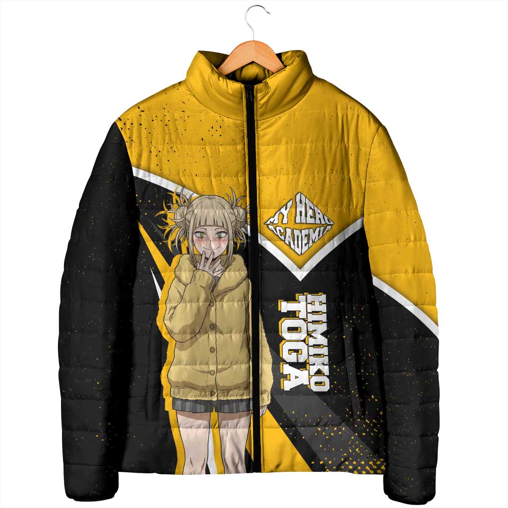 Himiko Toga My Hero Academia Padded Jacket Anime Grunge Splatter Graphic Style