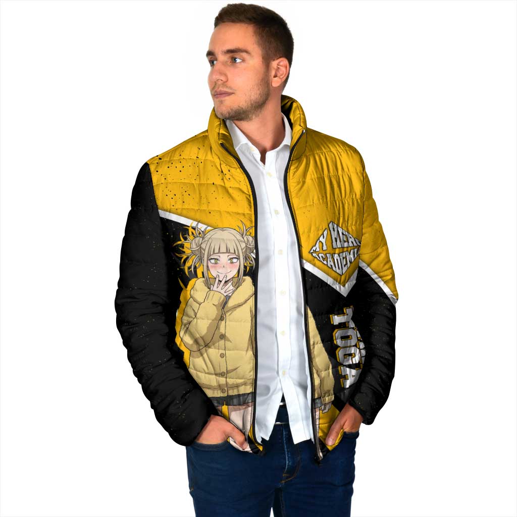 Himiko Toga My Hero Academia Padded Jacket Anime Grunge Splatter Graphic Style