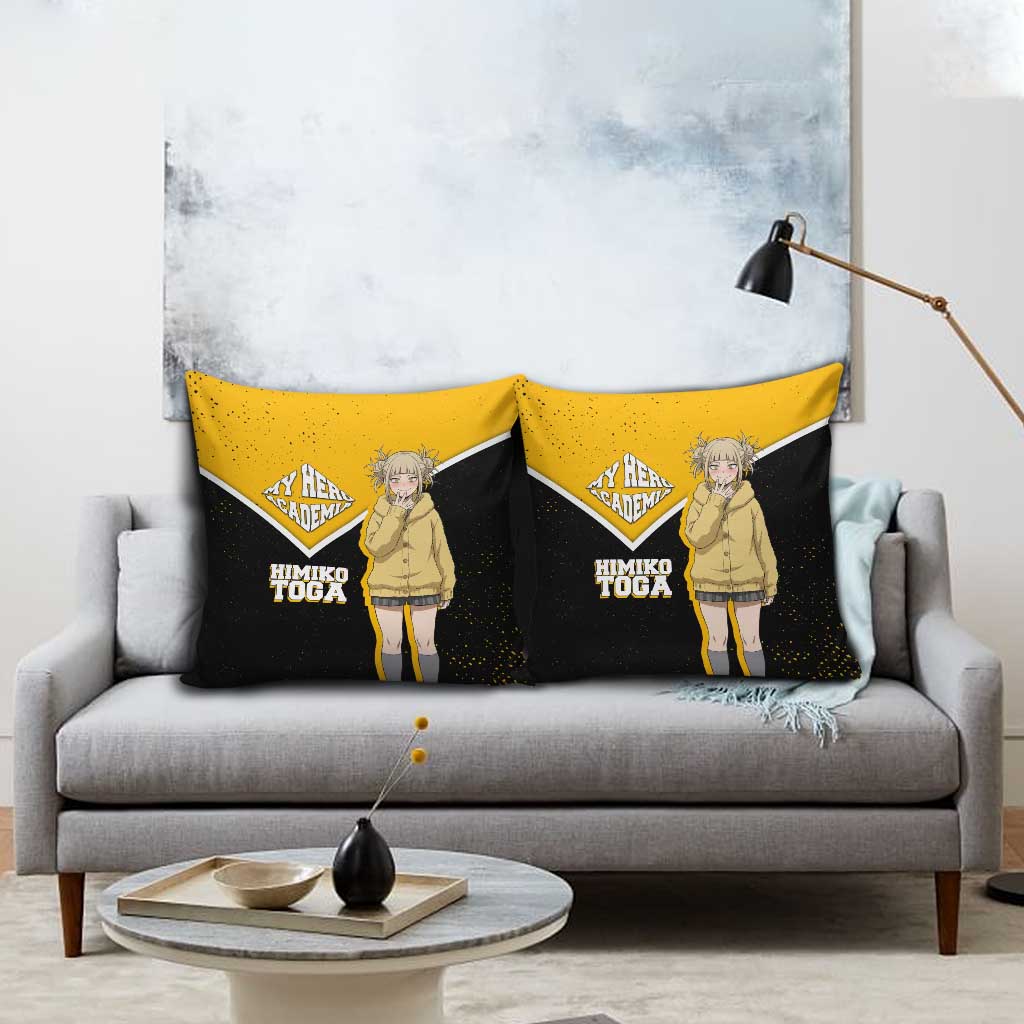 Himiko Toga My Hero Academia Pillow Cover Anime Grunge Splatter Graphic Style