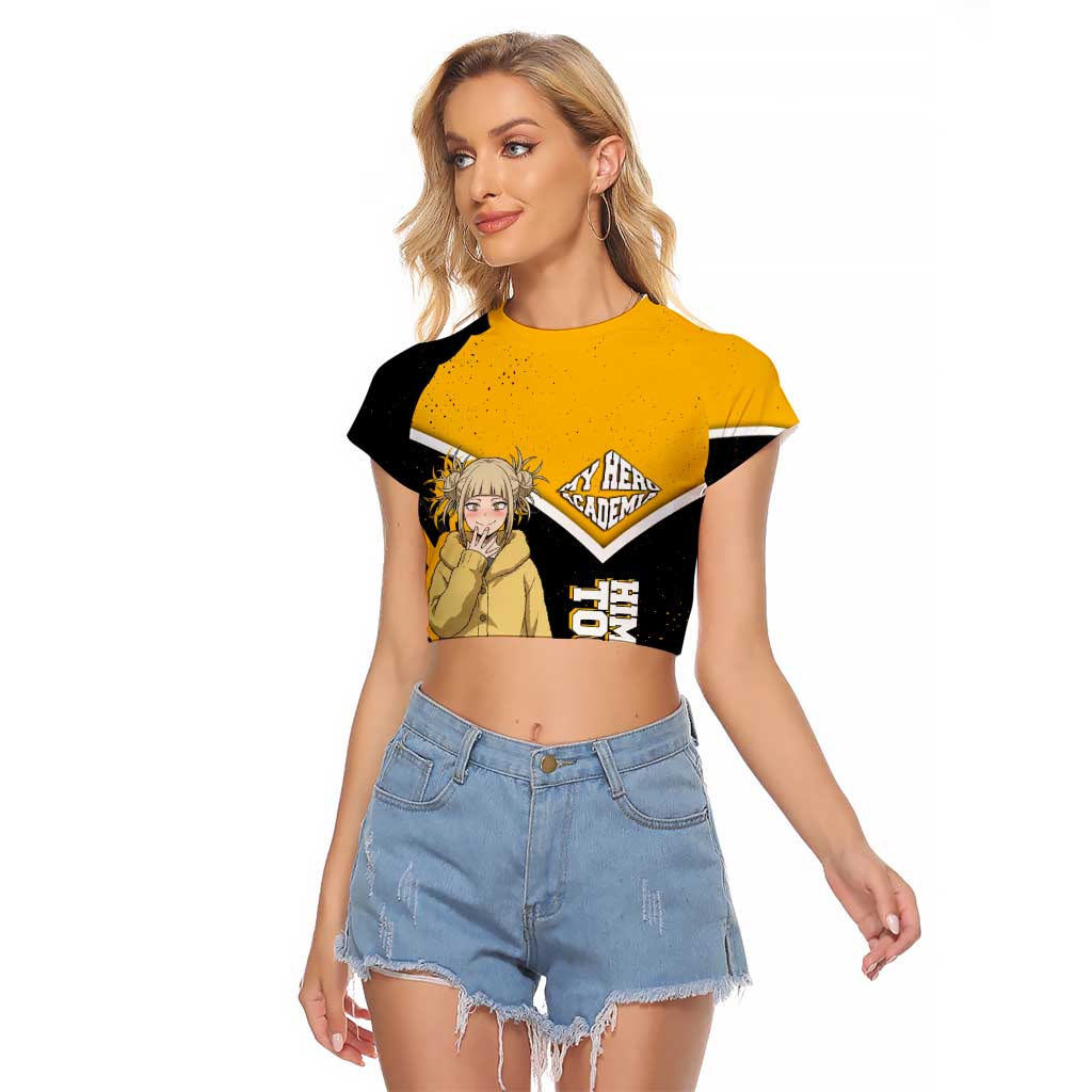 Himiko Toga My Hero Academia Raglan Cropped T Shirt Anime Grunge Splatter Graphic Style