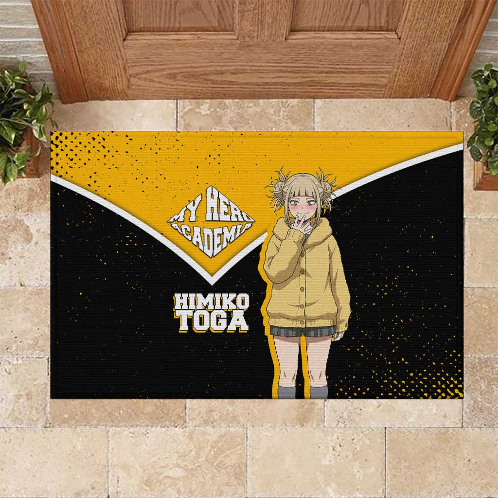 Himiko Toga My Hero Academia Rubber Doormat Anime Grunge Splatter Graphic Style