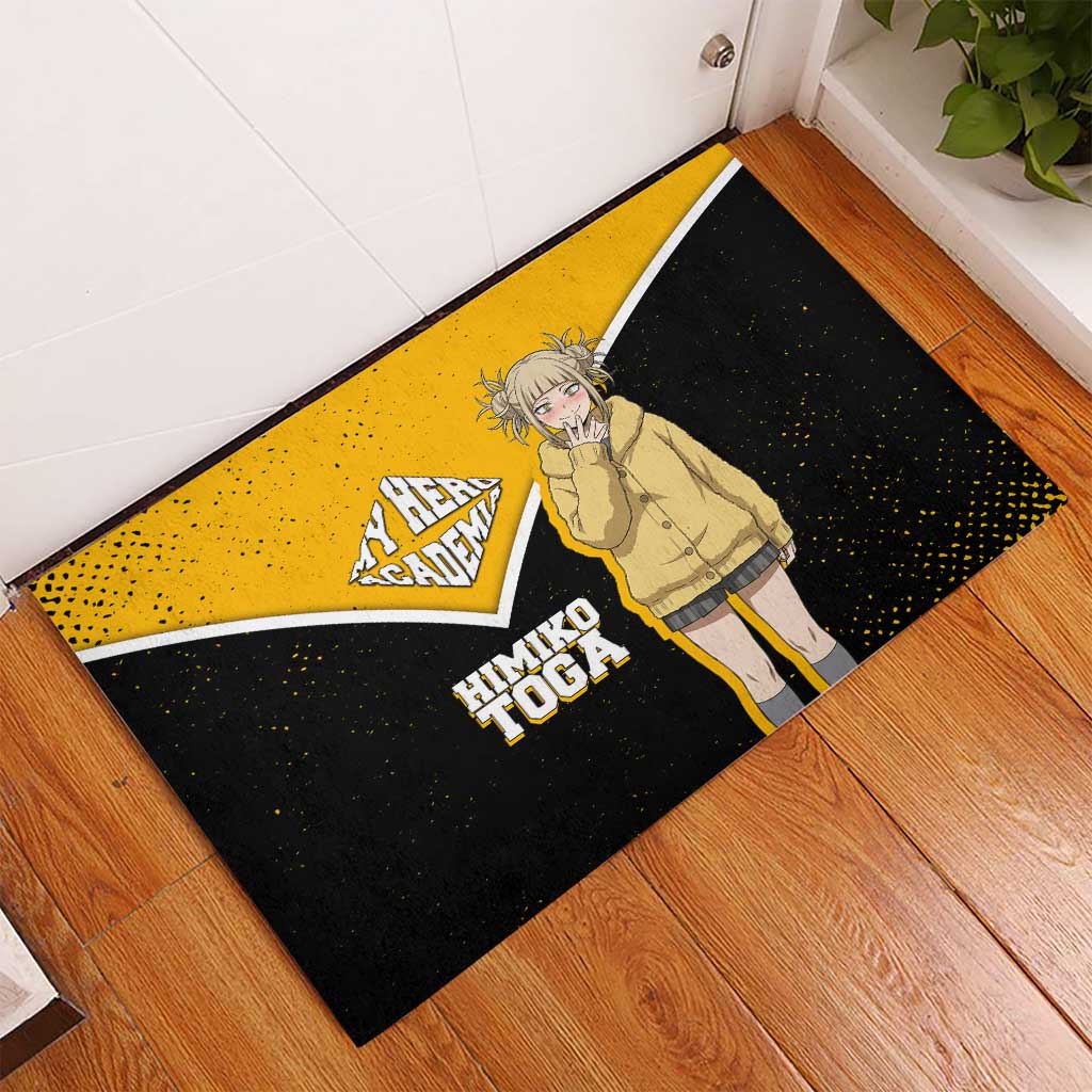 Himiko Toga My Hero Academia Rubber Doormat Anime Grunge Splatter Graphic Style