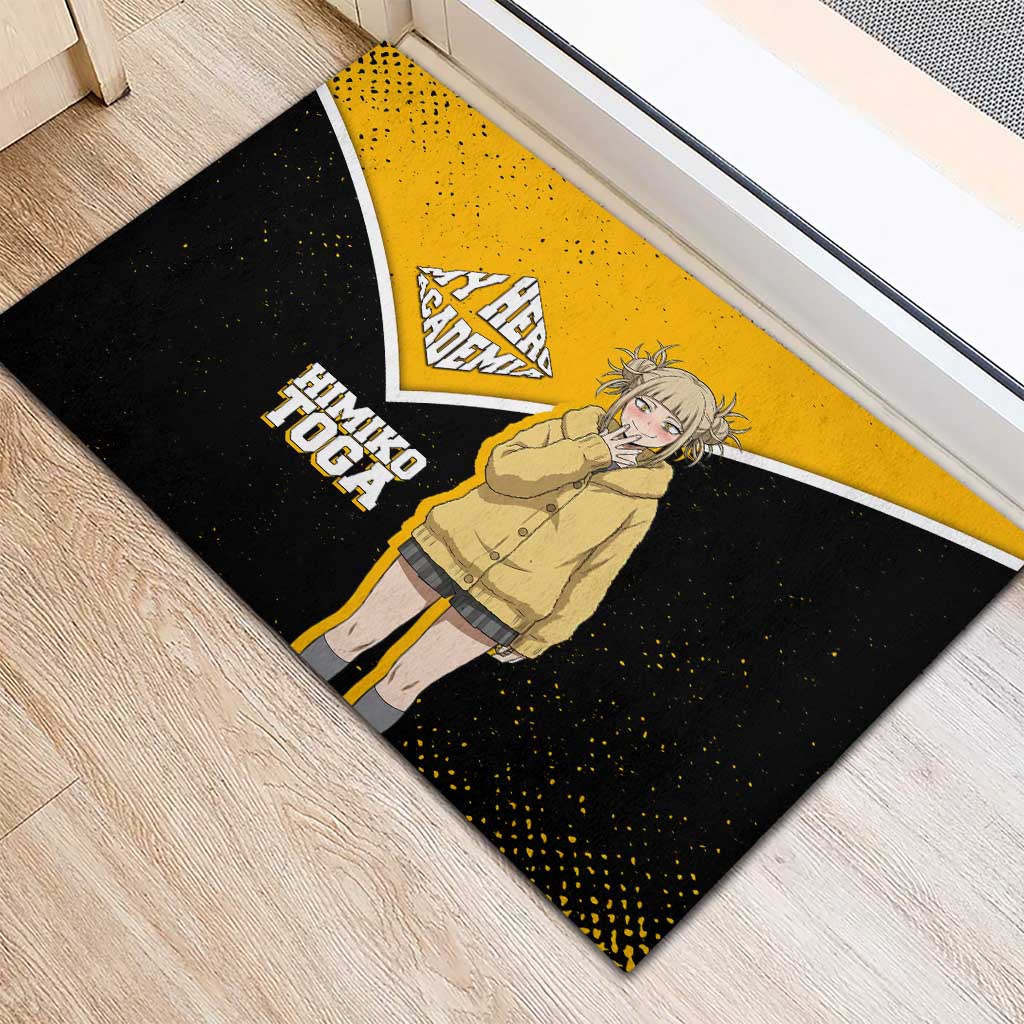 Himiko Toga My Hero Academia Rubber Doormat Anime Grunge Splatter Graphic Style