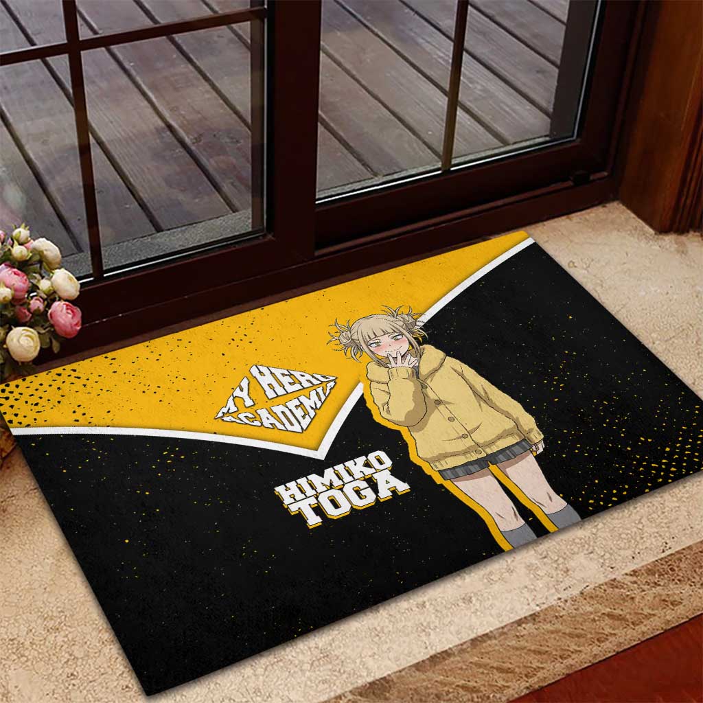 Himiko Toga My Hero Academia Rubber Doormat Anime Grunge Splatter Graphic Style