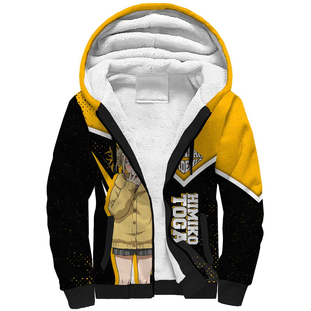 Himiko Toga My Hero Academia Sherpa Hoodie Anime Grunge Splatter Graphic Style