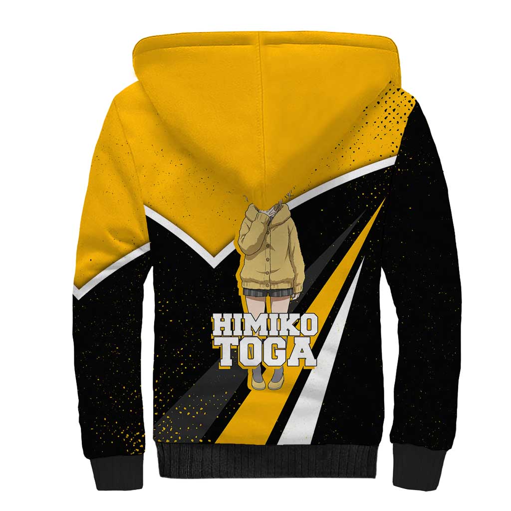 Himiko Toga My Hero Academia Sherpa Hoodie Anime Grunge Splatter Graphic Style