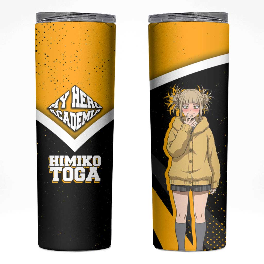 Himiko Toga My Hero Academia Skinny Tumbler Anime Grunge Splatter Graphic Style