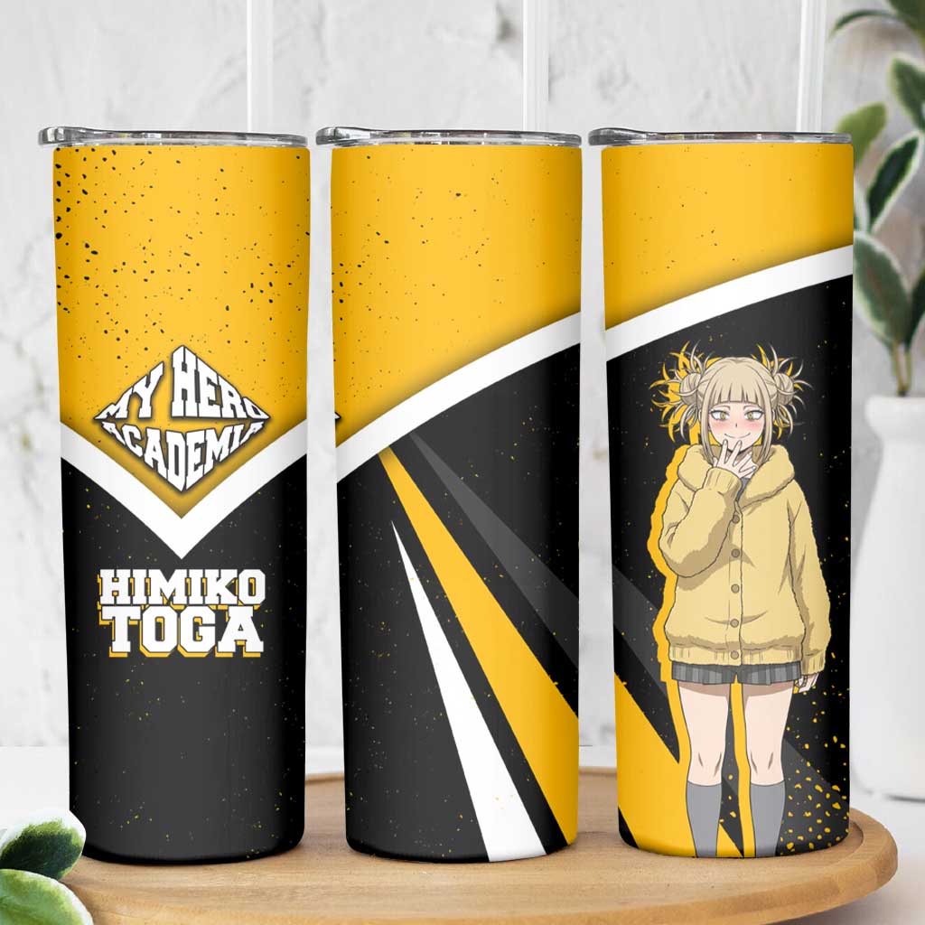 Himiko Toga My Hero Academia Skinny Tumbler Anime Grunge Splatter Graphic Style