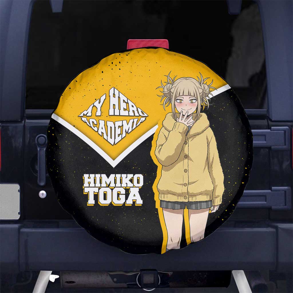 Himiko Toga My Hero Academia Spare Tire Cover Anime Grunge Splatter Graphic Style