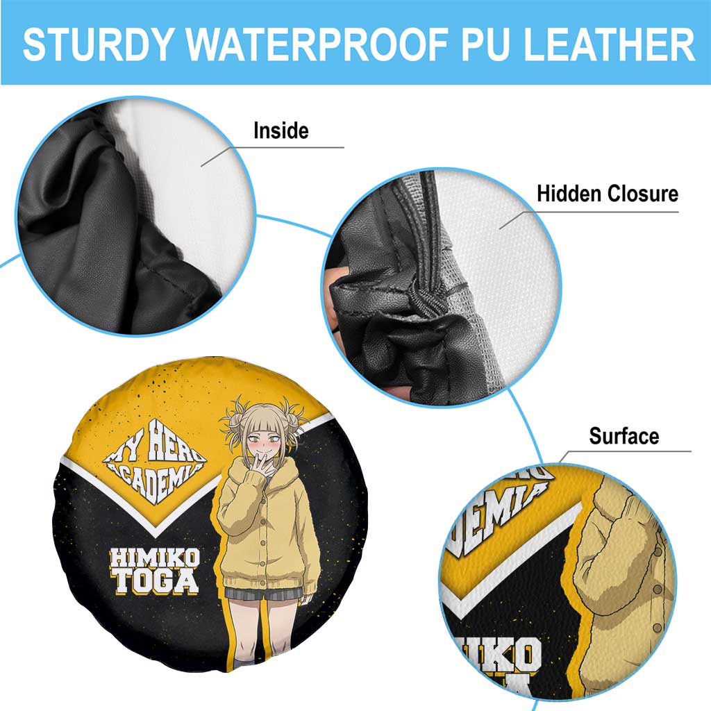 Himiko Toga My Hero Academia Spare Tire Cover Anime Grunge Splatter Graphic Style