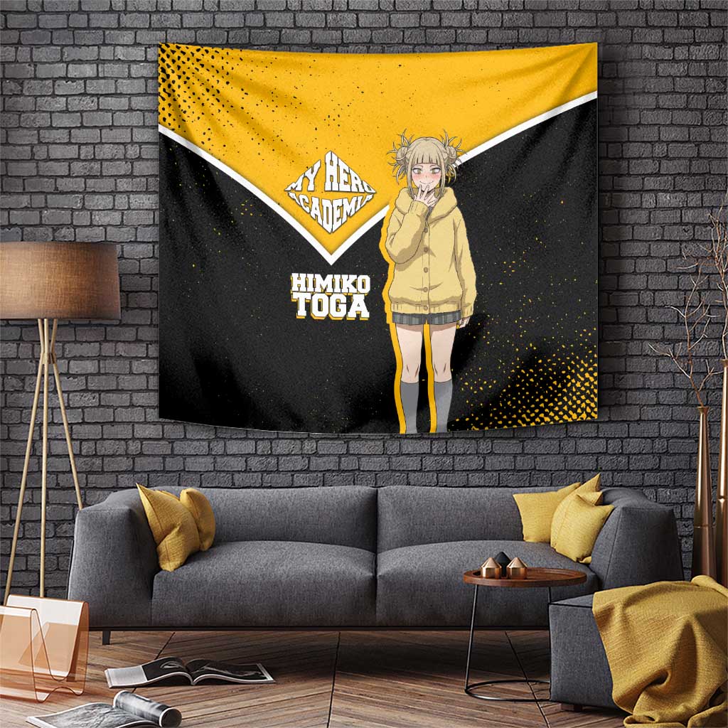 Himiko Toga My Hero Academia Tapestry Anime Grunge Splatter Graphic Style