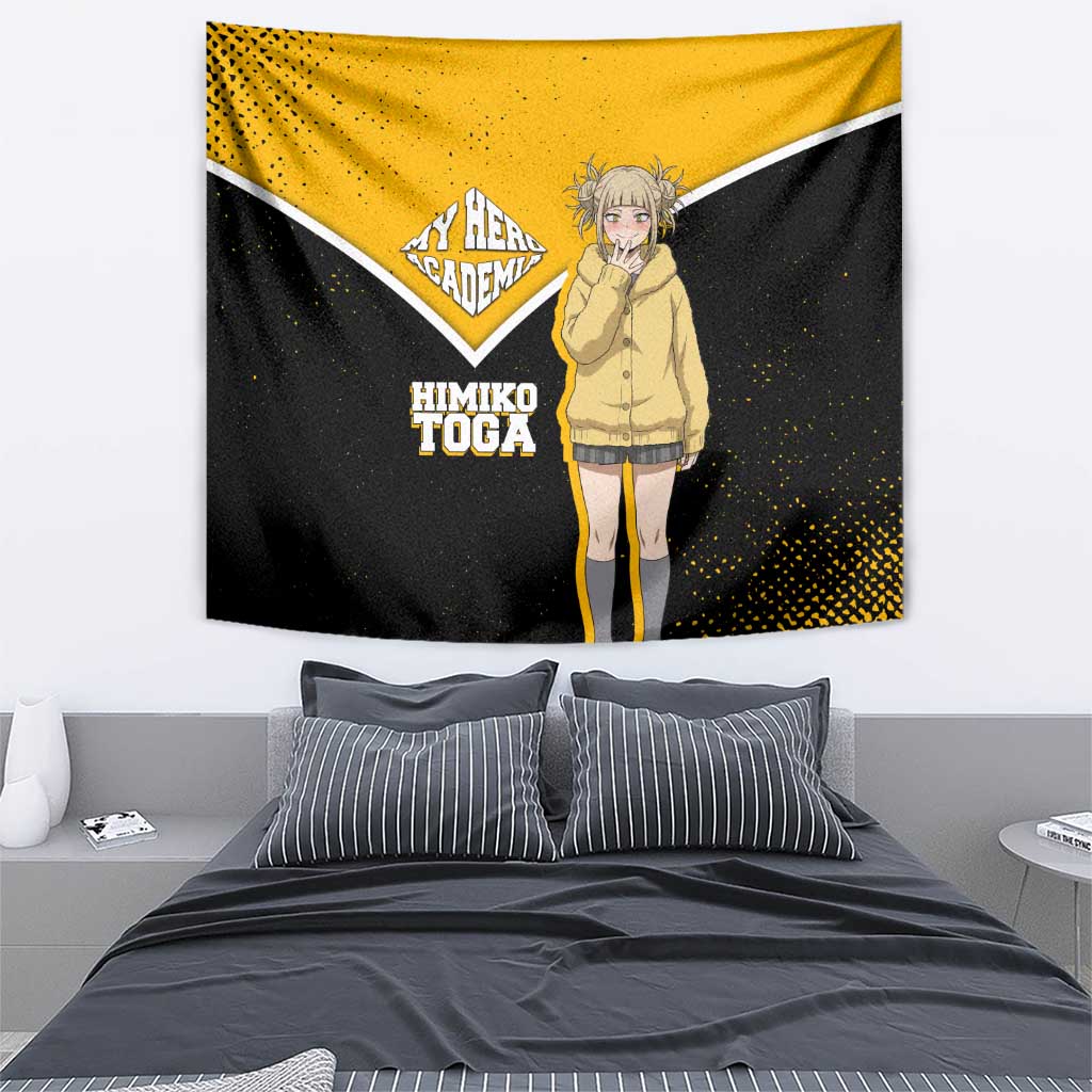 Himiko Toga My Hero Academia Tapestry Anime Grunge Splatter Graphic Style