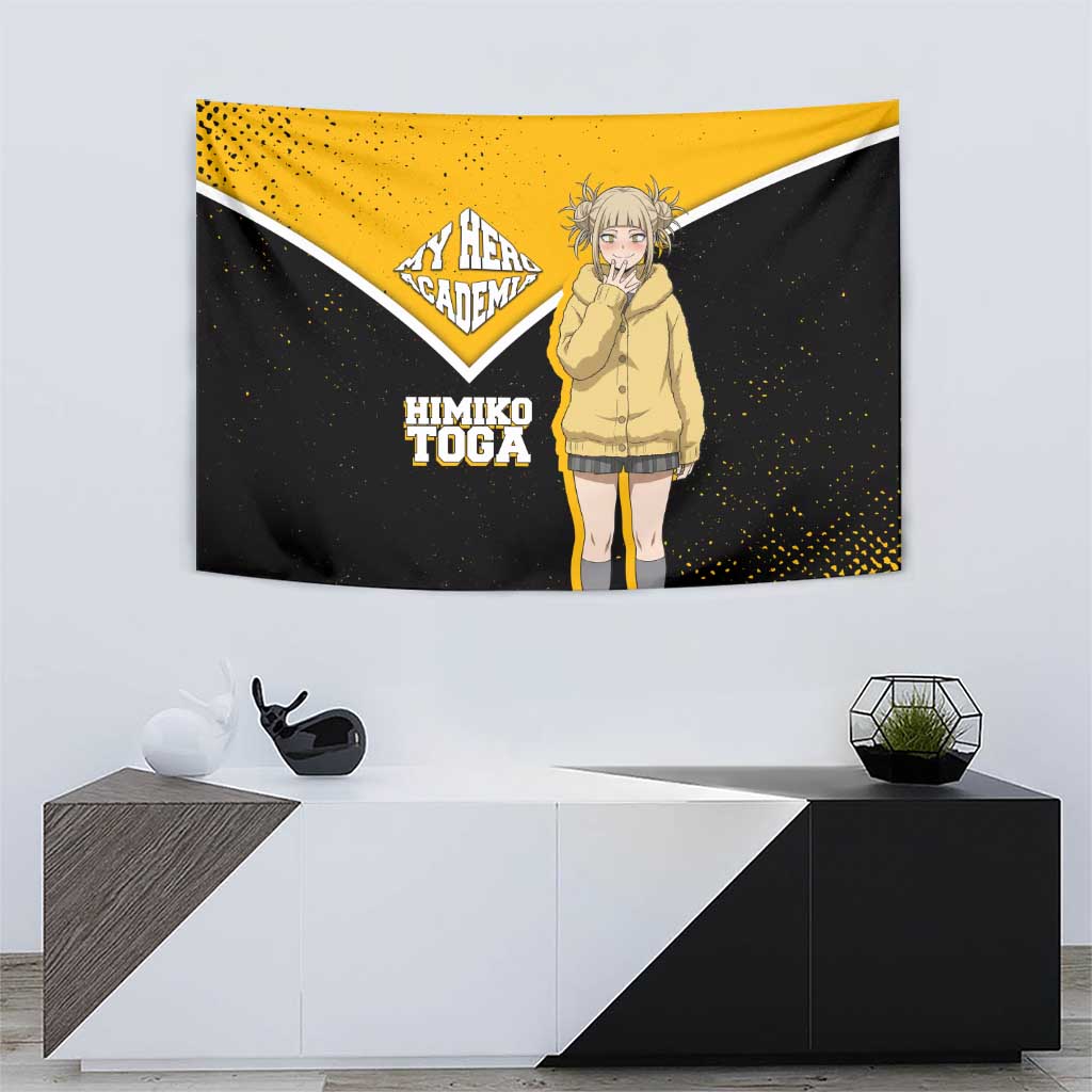 Himiko Toga My Hero Academia Tapestry Anime Grunge Splatter Graphic Style