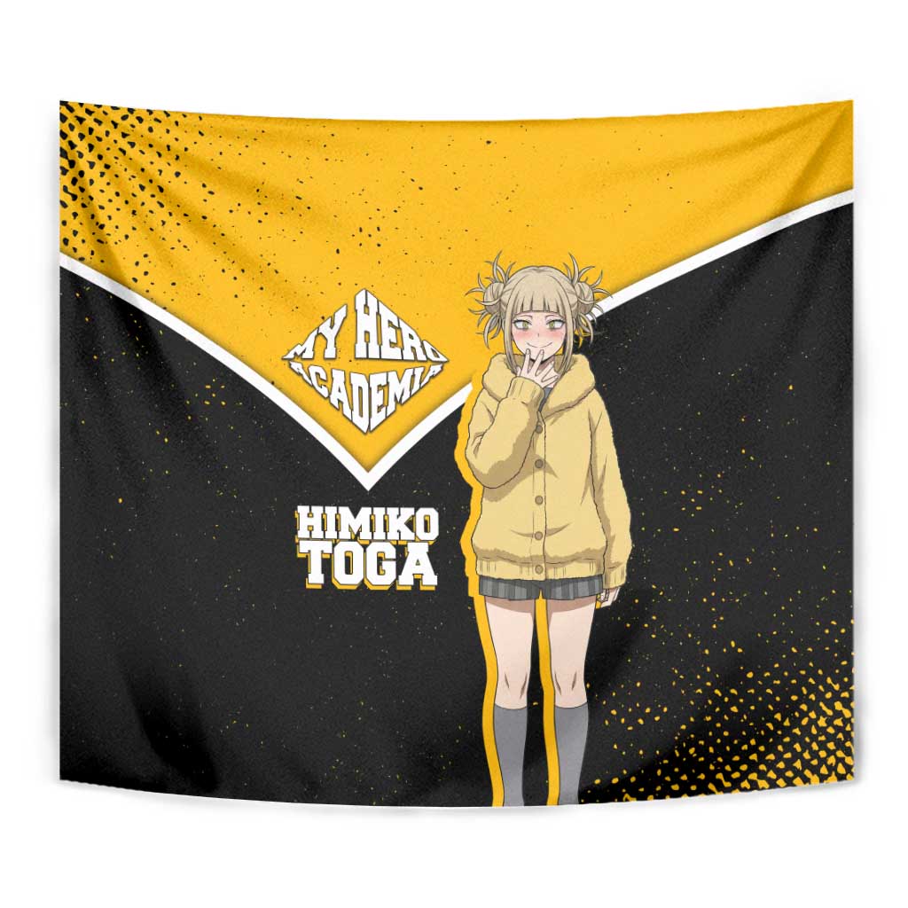 Himiko Toga My Hero Academia Tapestry Anime Grunge Splatter Graphic Style