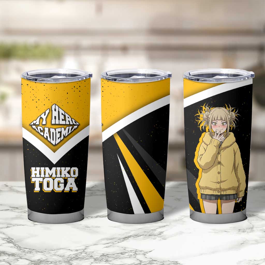 Himiko Toga My Hero Academia Tumbler Cup Anime Grunge Splatter Graphic Style
