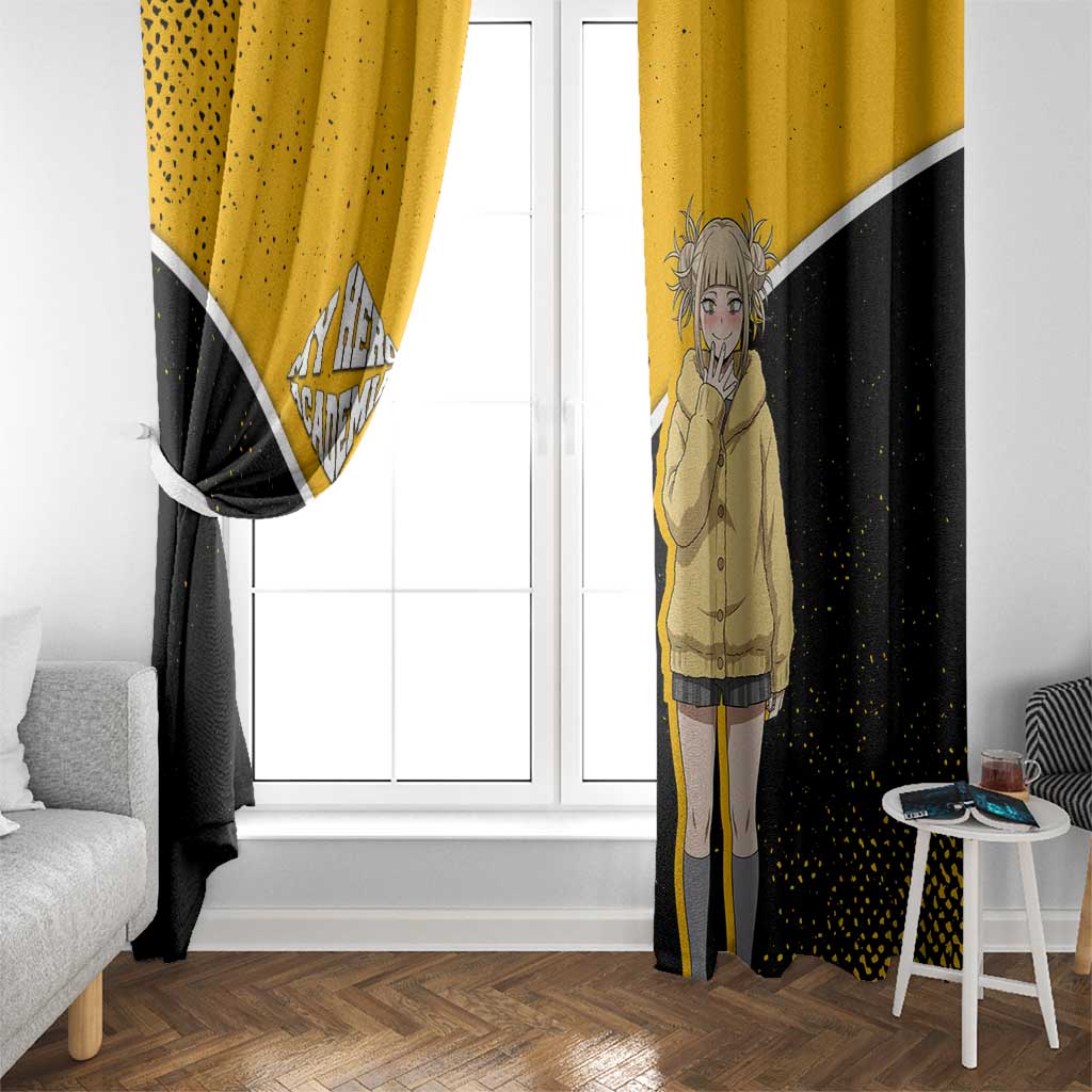 Himiko Toga My Hero Academia Window Curtain Anime Grunge Splatter Graphic Style