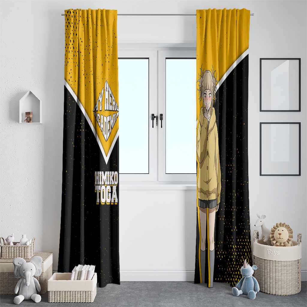 Himiko Toga My Hero Academia Window Curtain Anime Grunge Splatter Graphic Style