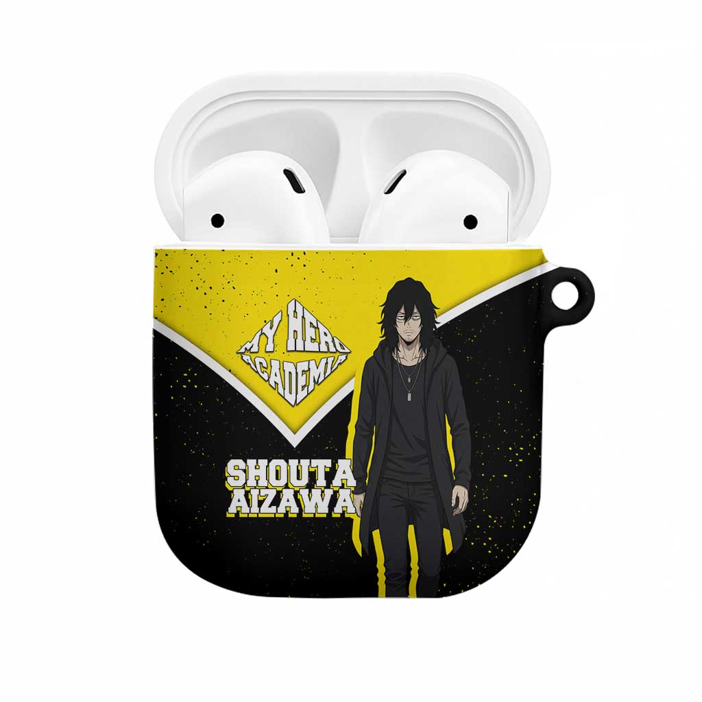 Shouta Aizawa My Hero Academia AirPods Case Anime Grunge Splatter Graphic Style