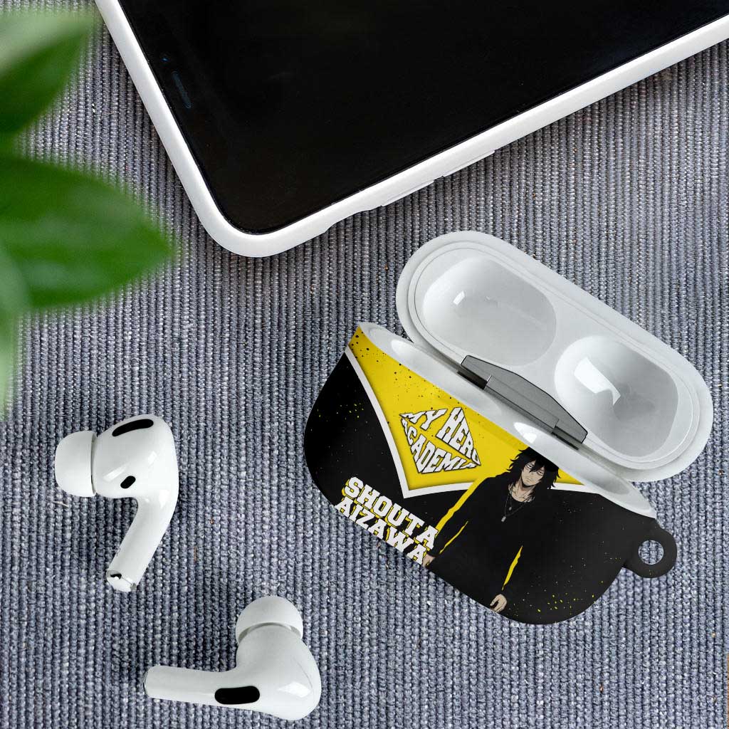 Shouta Aizawa My Hero Academia AirPods Case Anime Grunge Splatter Graphic Style