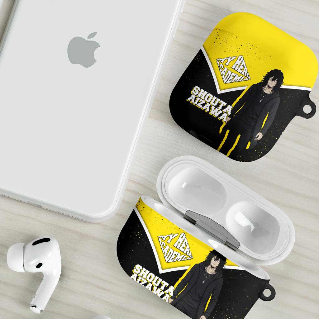 Shouta Aizawa My Hero Academia AirPods Case Anime Grunge Splatter Graphic Style