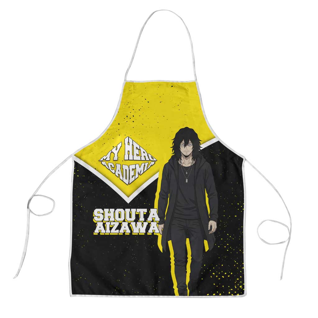 Shouta Aizawa My Hero Academia Apron Anime Grunge Splatter Graphic Style