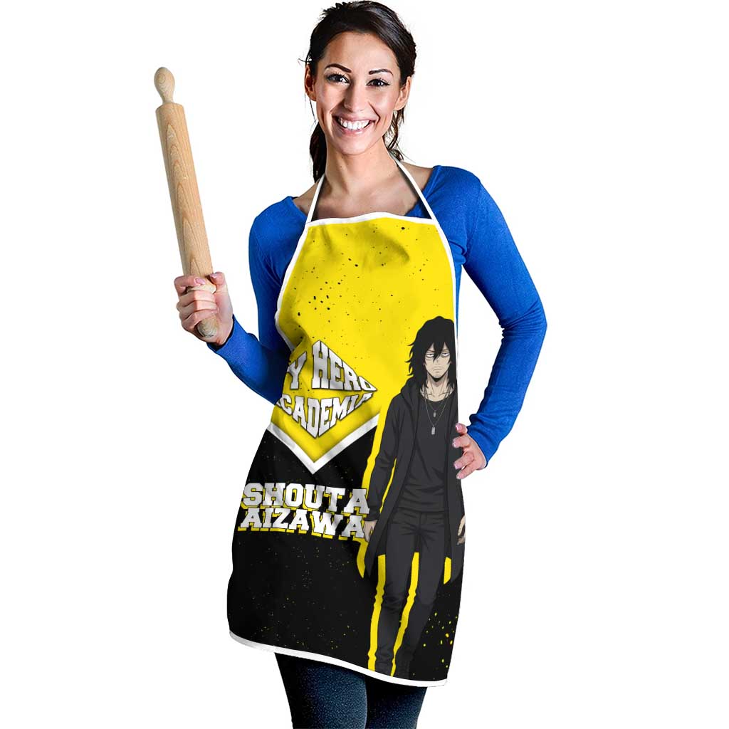 Shouta Aizawa My Hero Academia Apron Anime Grunge Splatter Graphic Style