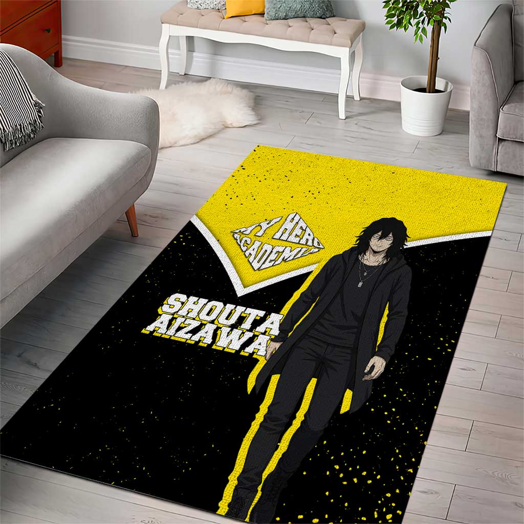 Shouta Aizawa My Hero Academia Area Rug Anime Grunge Splatter Graphic Style