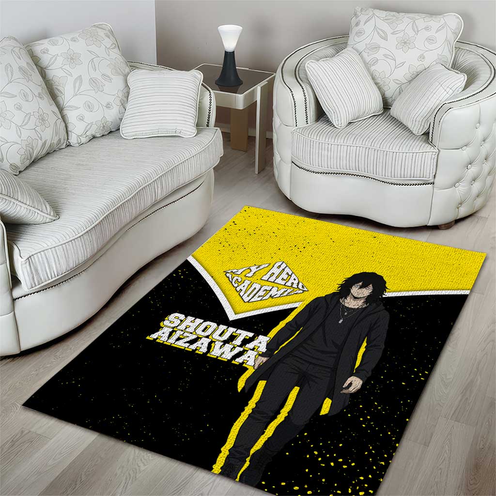 Shouta Aizawa My Hero Academia Area Rug Anime Grunge Splatter Graphic Style