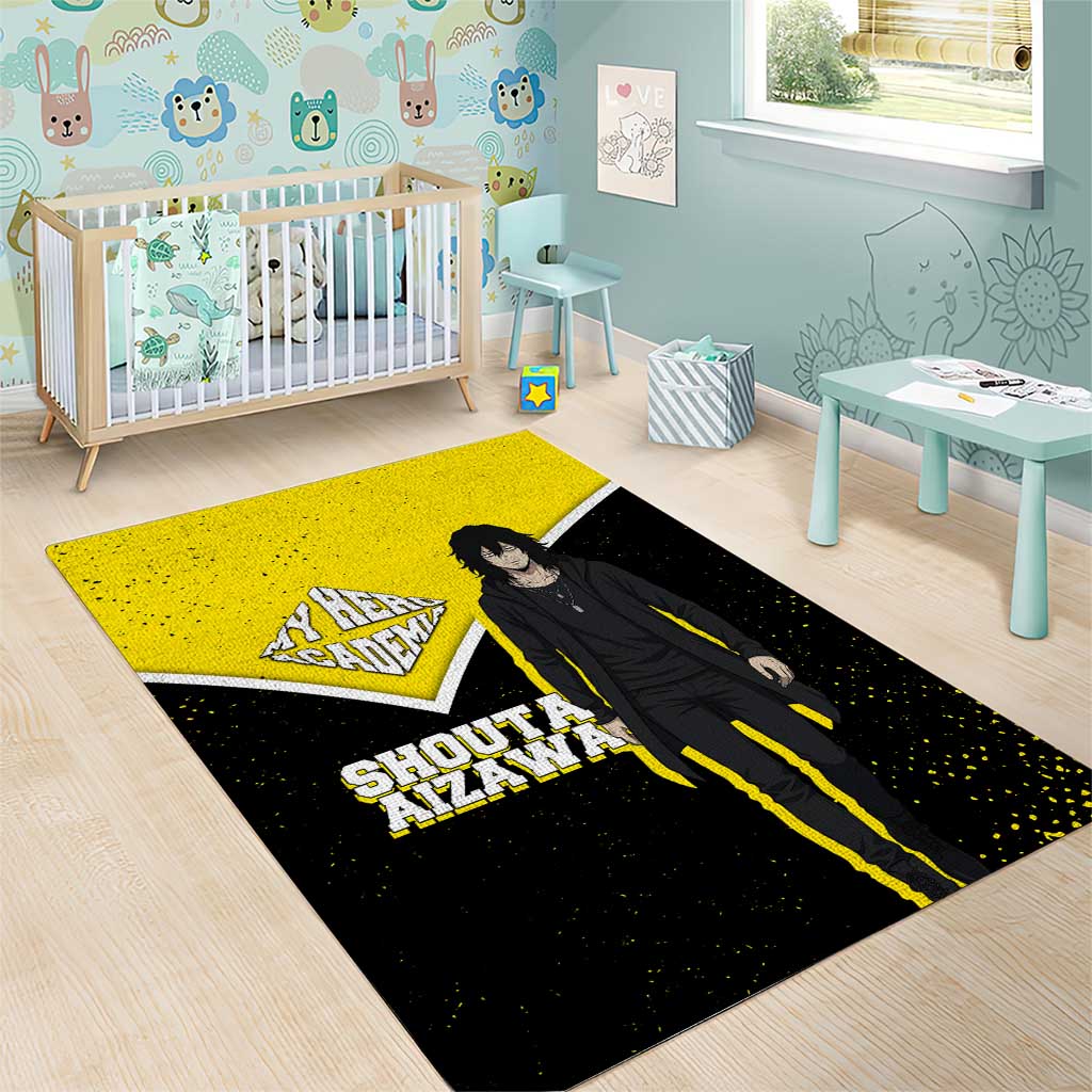 Shouta Aizawa My Hero Academia Area Rug Anime Grunge Splatter Graphic Style