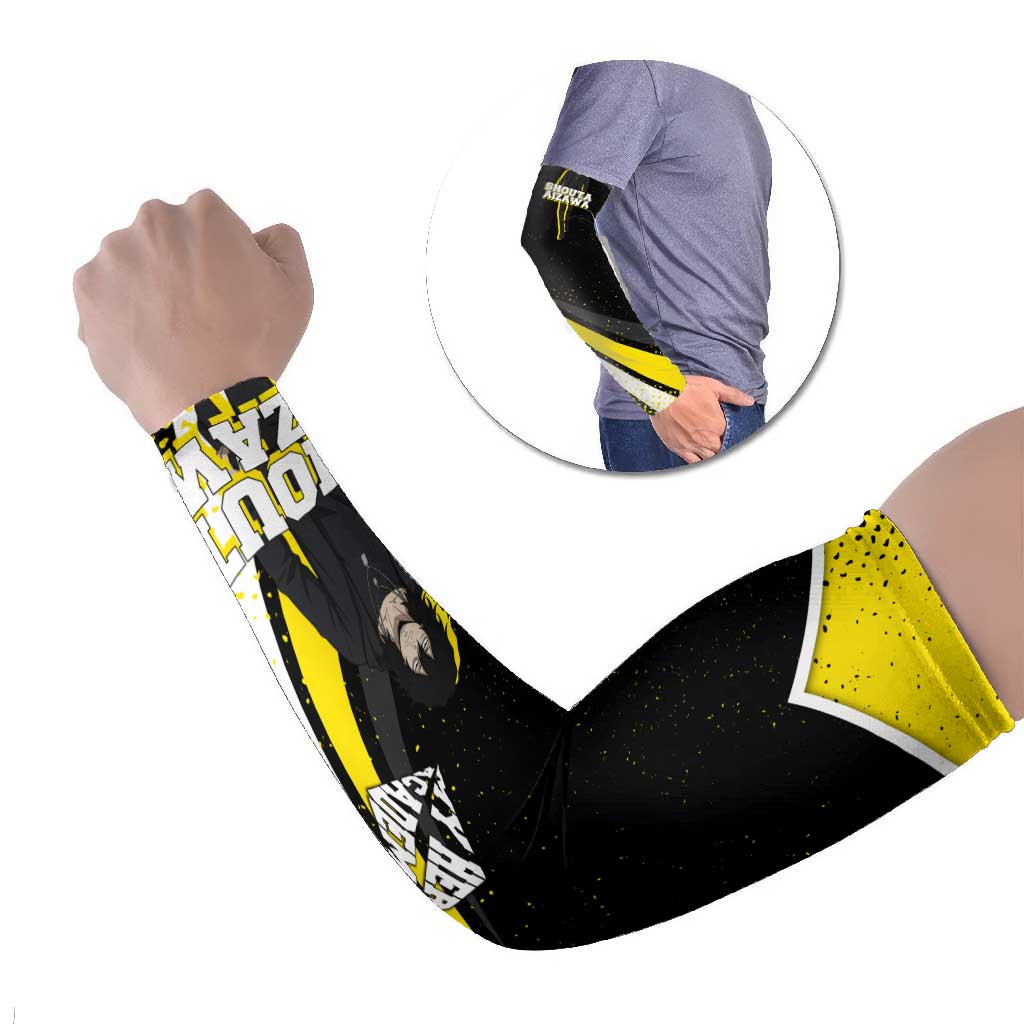 Shouta Aizawa My Hero Academia Arm Sleeves Anime Grunge Splatter Graphic Style