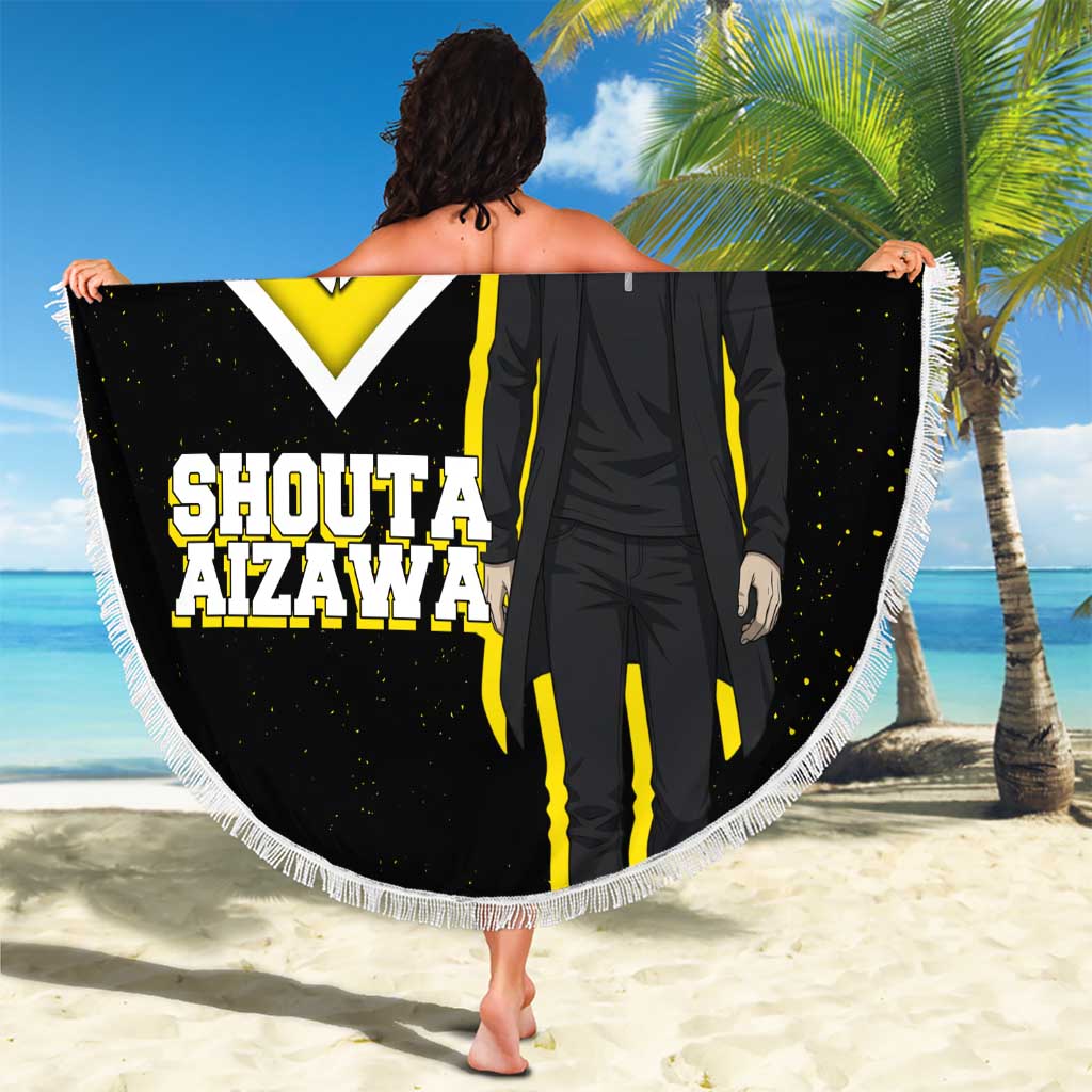 Shouta Aizawa My Hero Academia Beach Blanket Anime Grunge Splatter Graphic Style