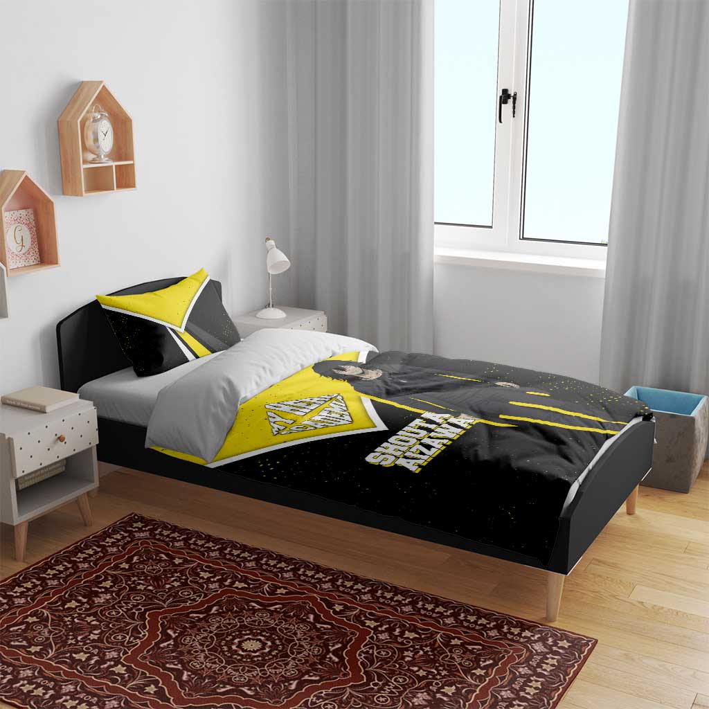 Shouta Aizawa My Hero Academia Bedding Set Anime Grunge Splatter Graphic Style