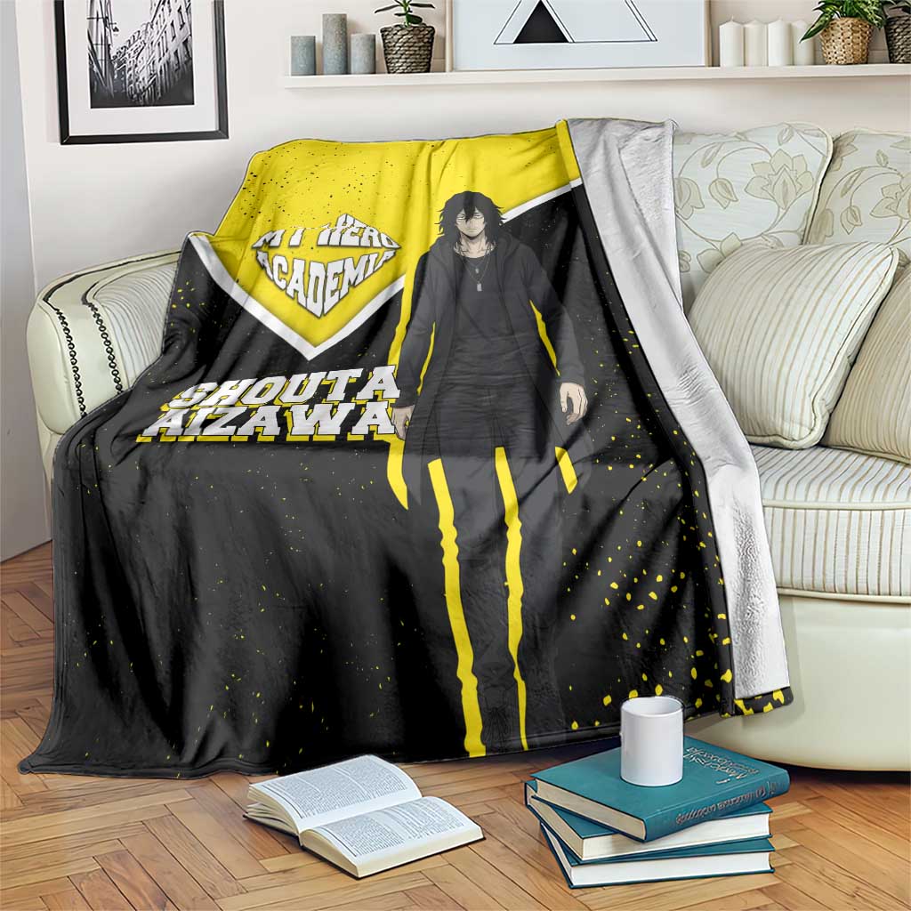 Shouta Aizawa My Hero Academia Blanket Anime Grunge Splatter Graphic Style