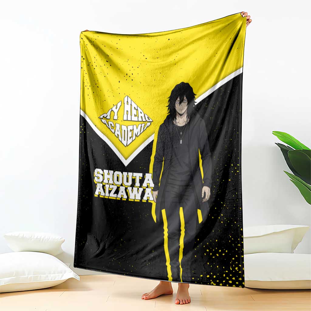 Shouta Aizawa My Hero Academia Blanket Anime Grunge Splatter Graphic Style