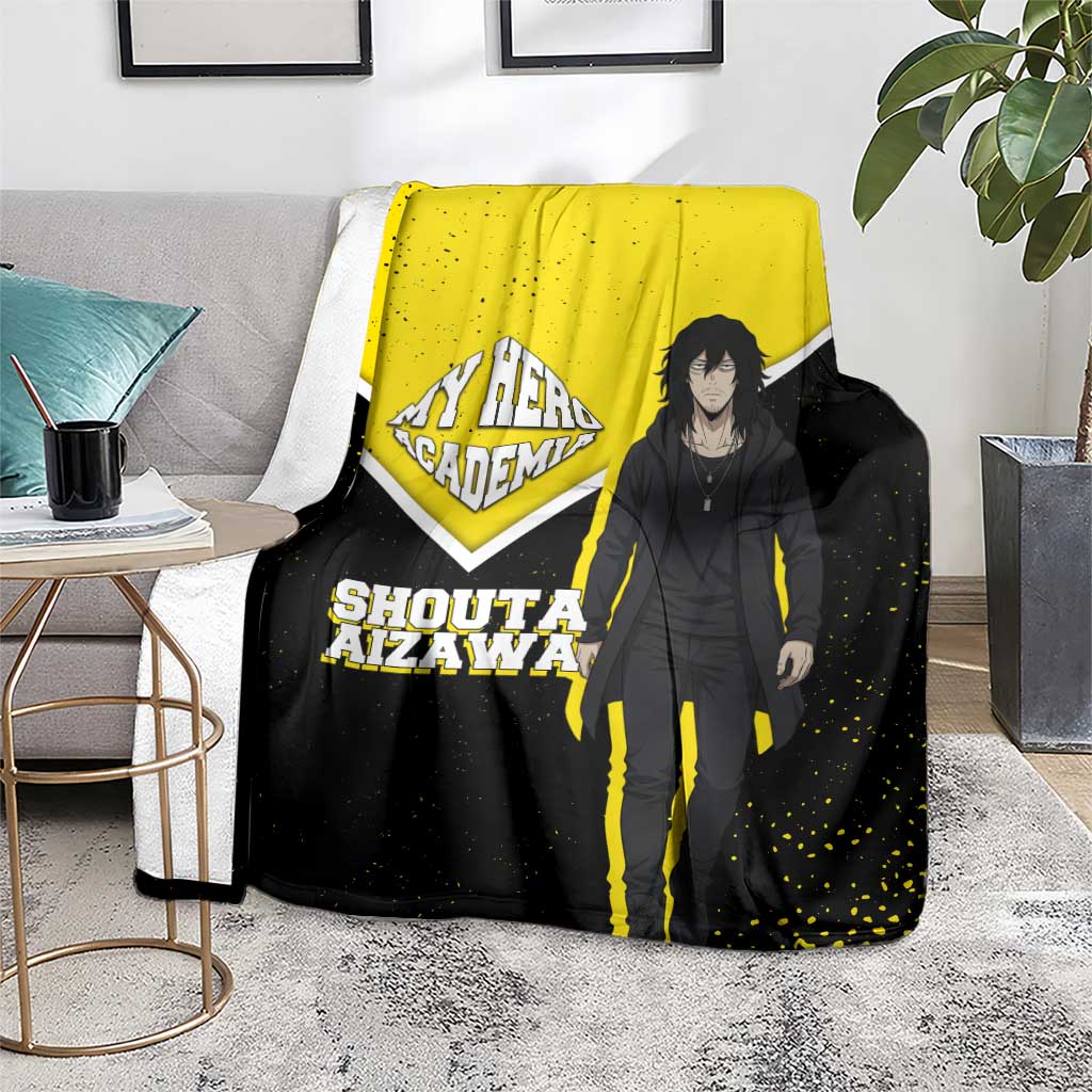 Shouta Aizawa My Hero Academia Blanket Anime Grunge Splatter Graphic Style