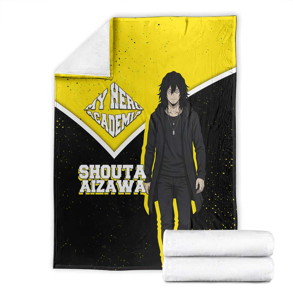 Shouta Aizawa My Hero Academia Blanket Anime Grunge Splatter Graphic Style
