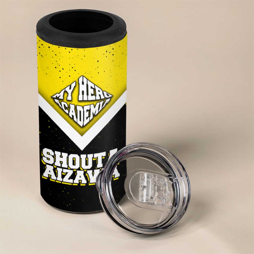 Shouta Aizawa My Hero Academia 4 in 1 Can Cooler Tumbler Anime Grunge Splatter Graphic Style