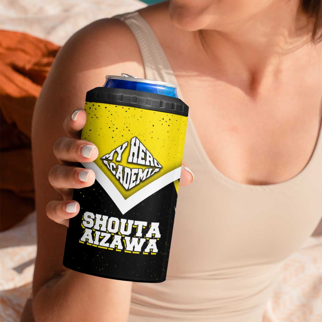 Shouta Aizawa My Hero Academia 4 in 1 Can Cooler Tumbler Anime Grunge Splatter Graphic Style
