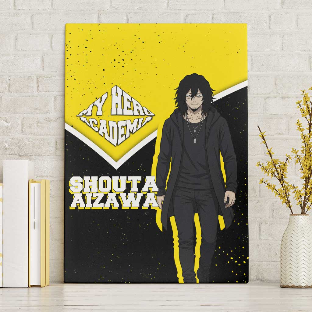 Shouta Aizawa My Hero Academia Canvas Wall Art Anime Grunge Splatter Graphic Style