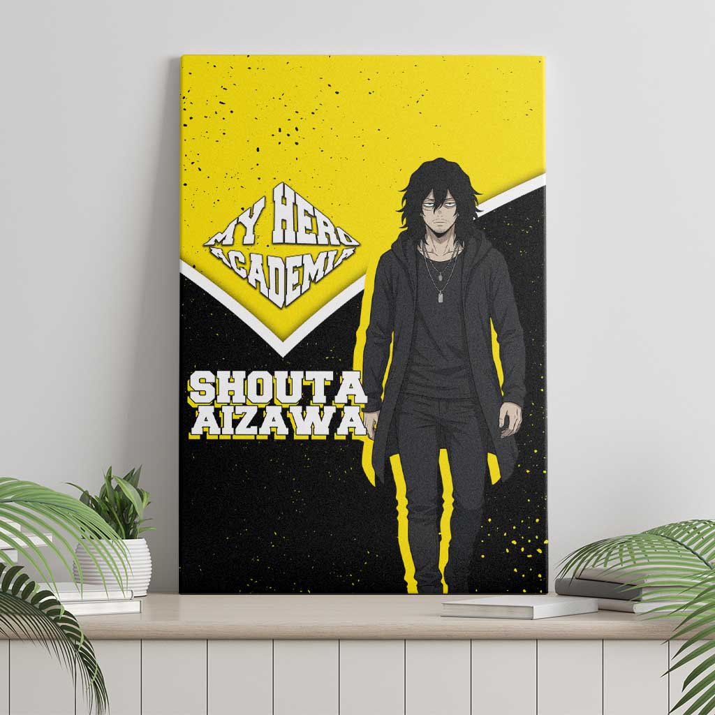 Shouta Aizawa My Hero Academia Canvas Wall Art Anime Grunge Splatter Graphic Style