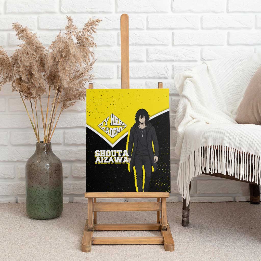 Shouta Aizawa My Hero Academia Canvas Wall Art Anime Grunge Splatter Graphic Style