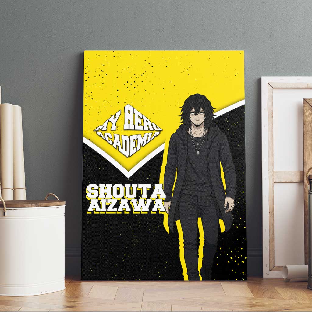 Shouta Aizawa My Hero Academia Canvas Wall Art Anime Grunge Splatter Graphic Style